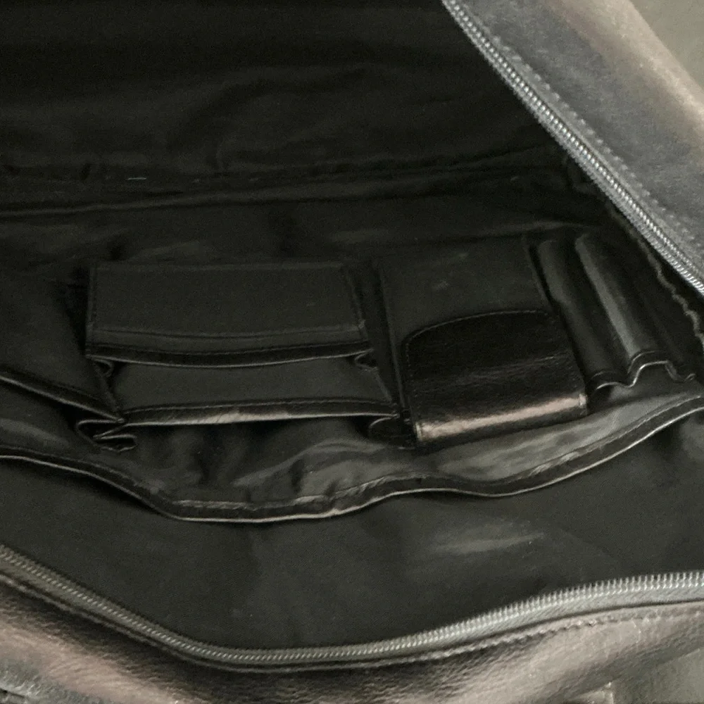 Polo by Ralph Lauren Black Leather Laptop Bag